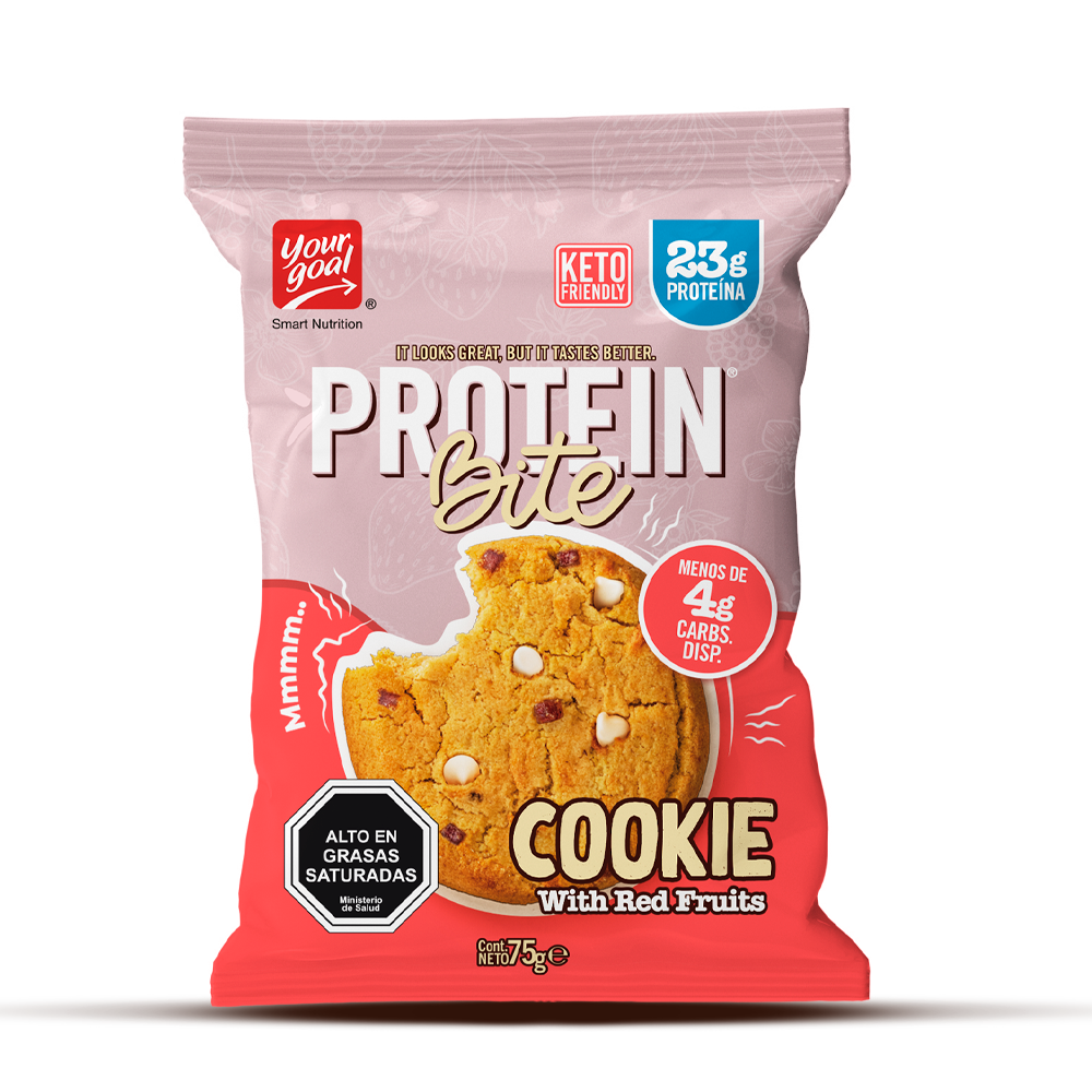 Protein Bite Cookie With Red Fruits