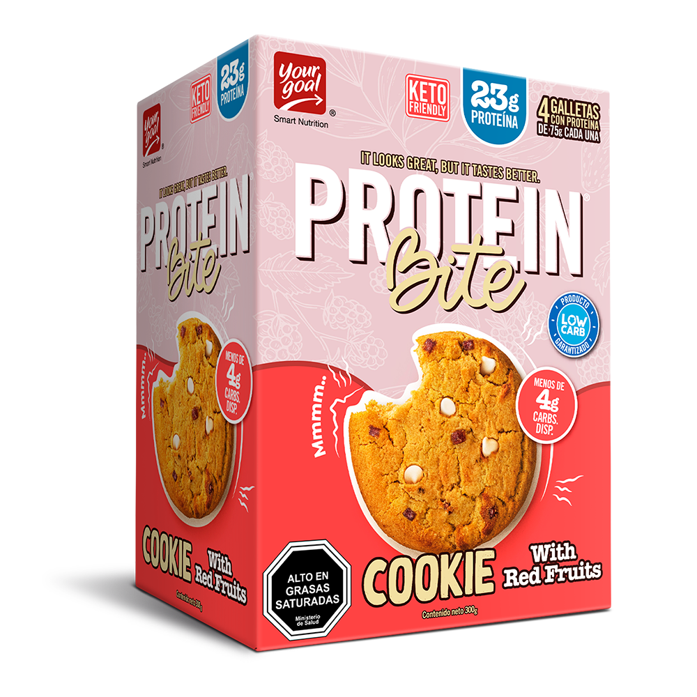 Protein Bite Cookie With Red Fruits