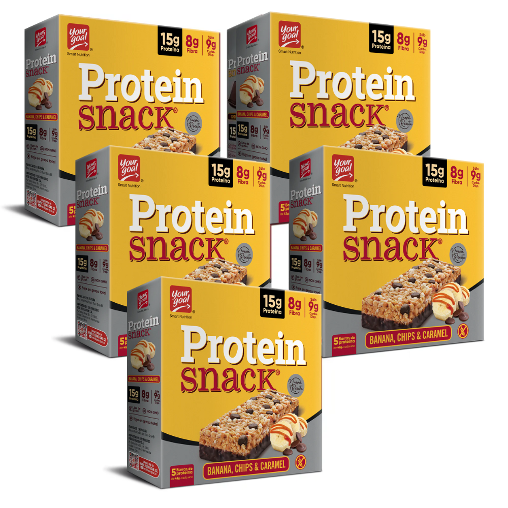 Pack 25 Barras Protein Snack Banana Chips & Caramel