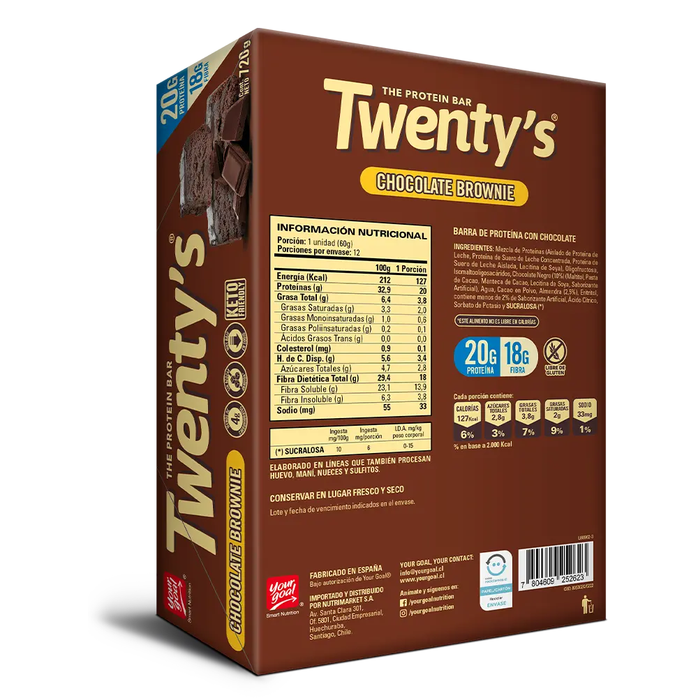 Twenty's Chocolate Brownie (x12)