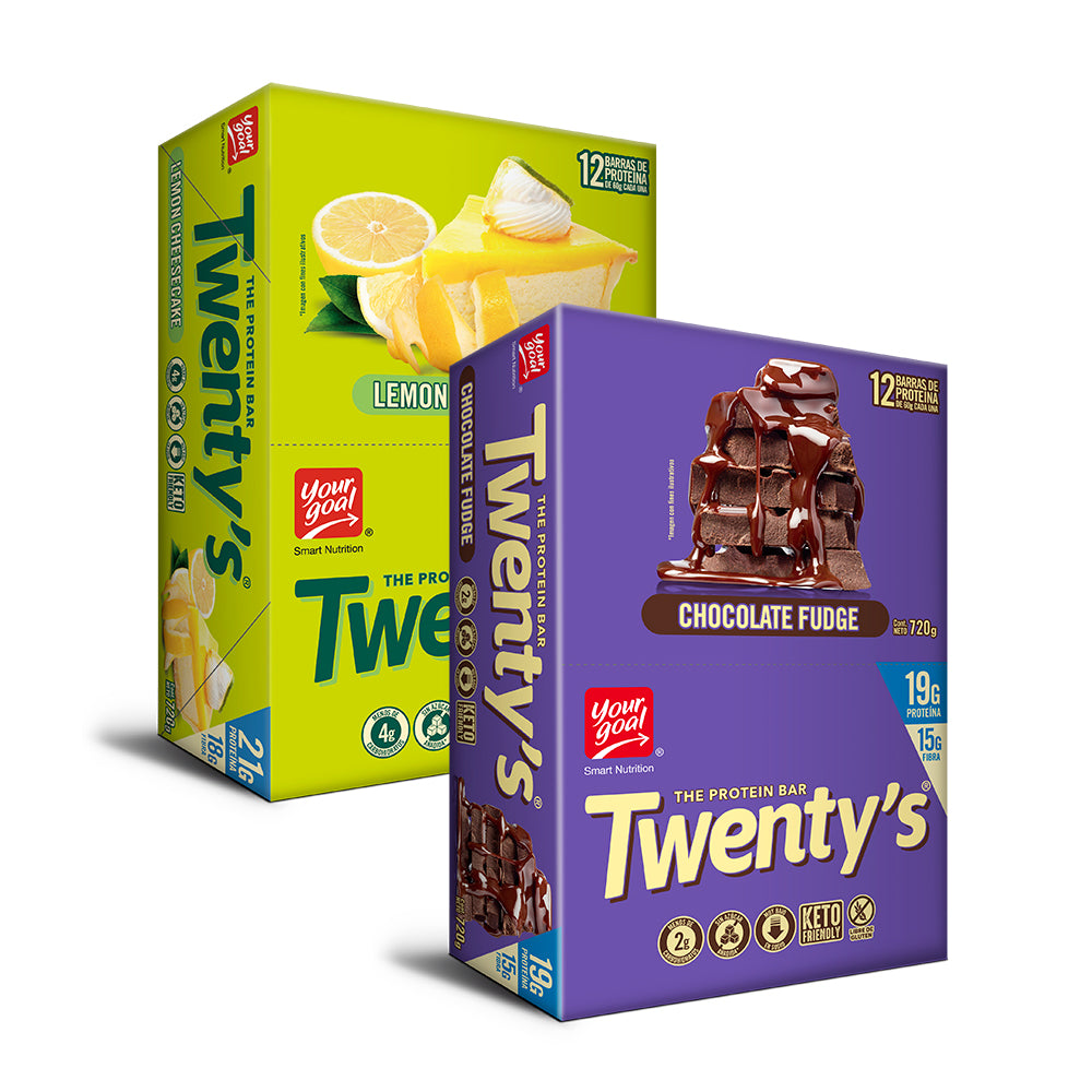 12 Twenty's Fudge + 12 Twenty's Lemon