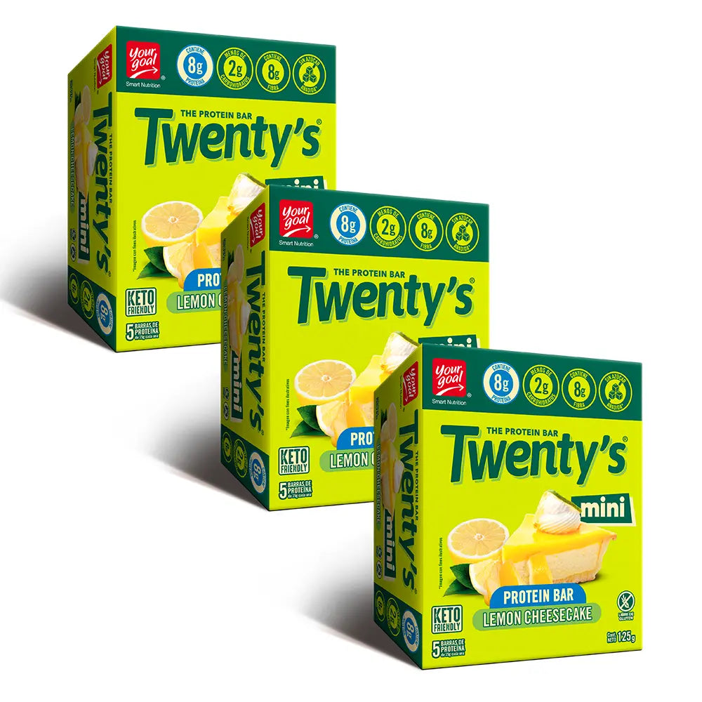 Pack 15 Barritas Twenty's mini Lemon Cheesecake
