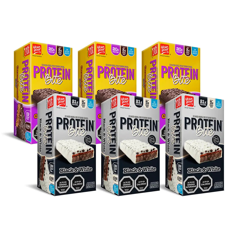 Pack 24 Barras Protein Bite Mix Sabores