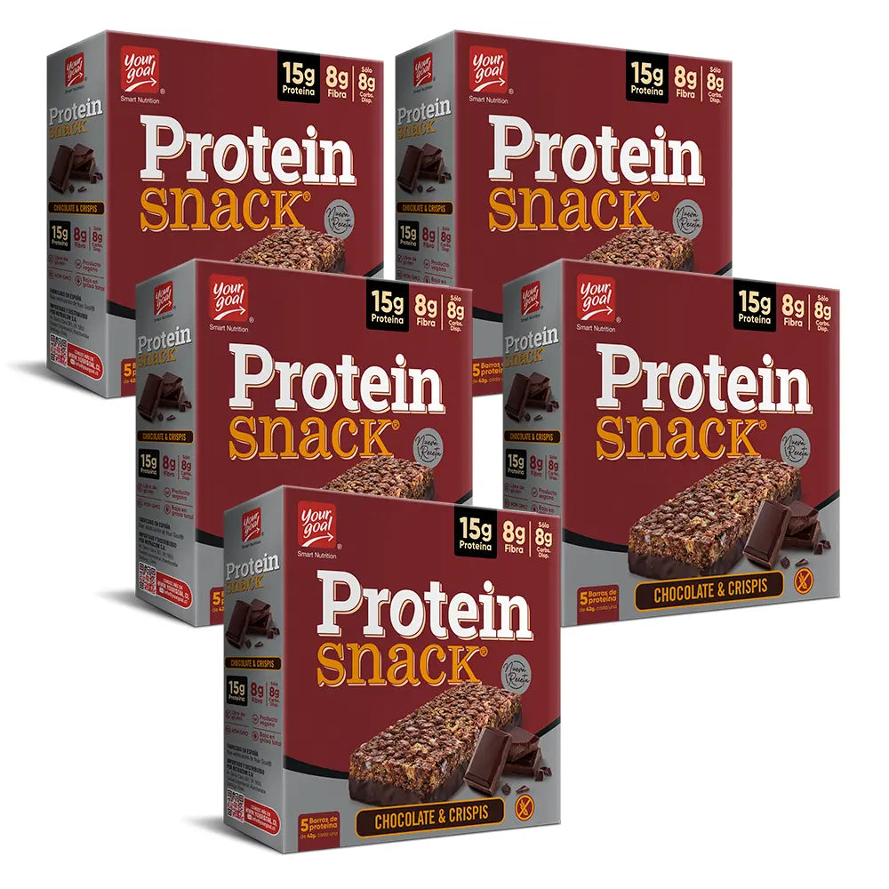Pack 25 Barras Protein Snack Chocolate & Crispis